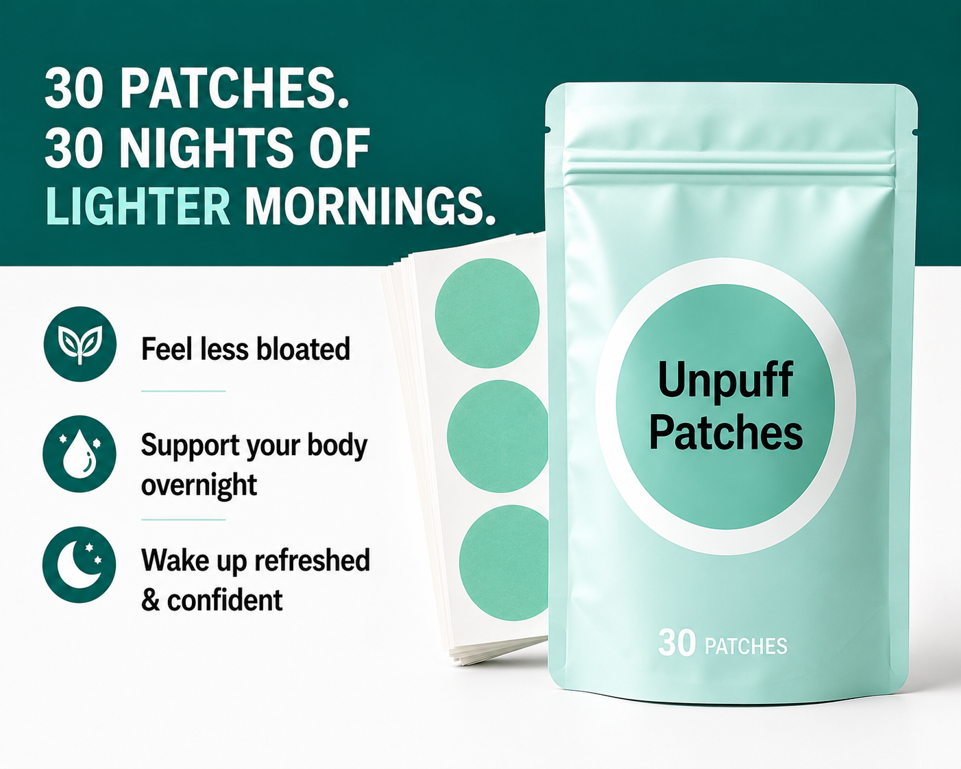 SlimFlow Overnight Unpuff Patches